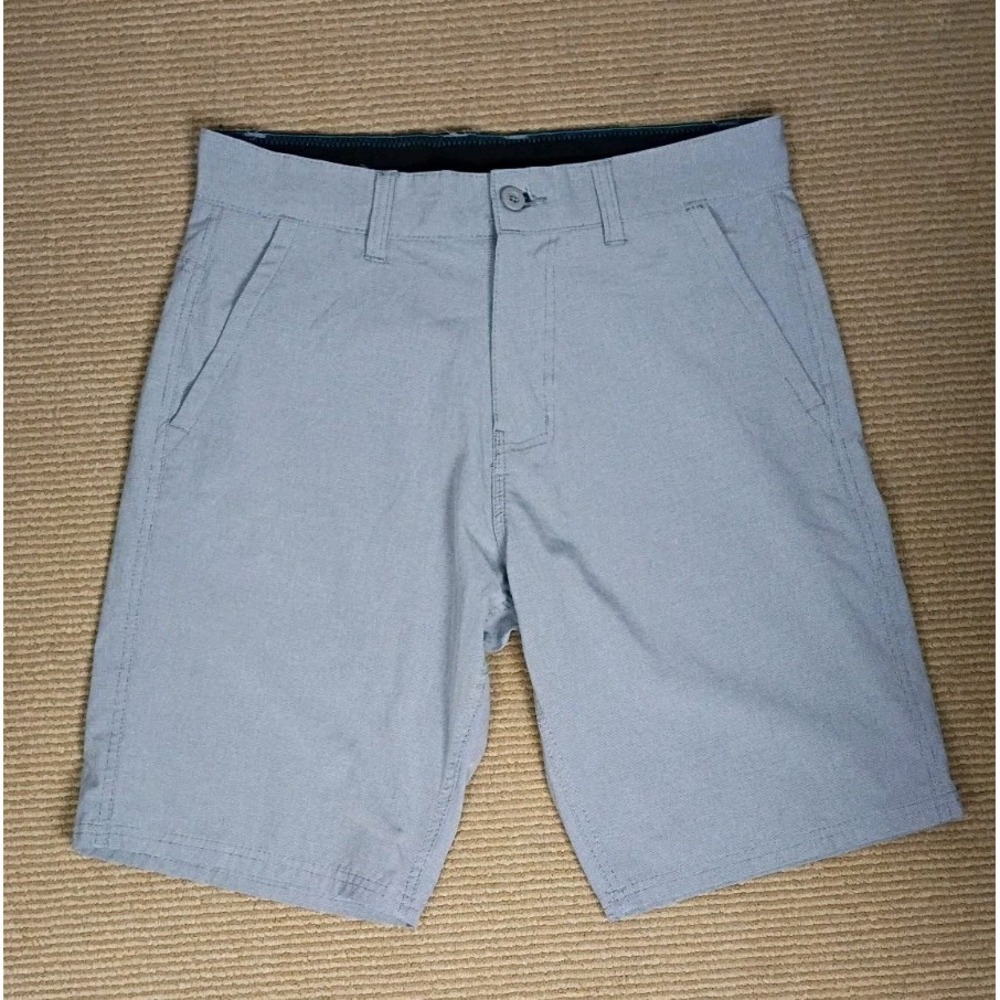 Ron Jon Surf Shop Mens Performance Shorts 32 Gray Stretch Walking Golf Casual